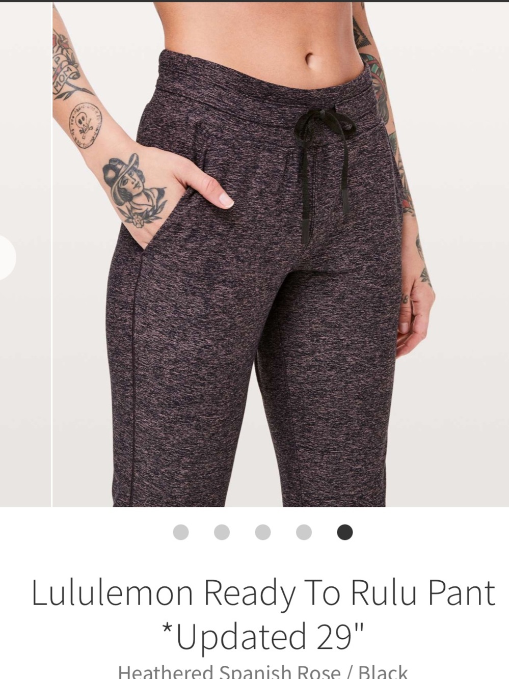 Lululemon Ready to Rulu Cozy Purple Heather Jogger/ Lounge Pants Size S - Picture 5 of 12